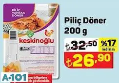 KESKİNOĞLU TAVUK PİLİÇ DÖNER 200G